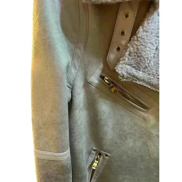 Urban Outfitters Oversized Aviator Jacket in Purple, Size SP, Pre-Owned - Picture 3 of 15